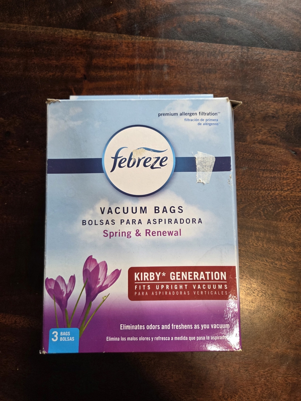 💚3 For $15💚Febreze Vacuum Bags - Light Blue & Purple Packaging